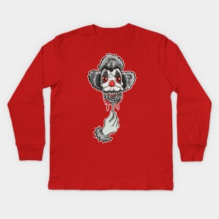 Creepy Clown Kids Long Sleeve T-Shirt